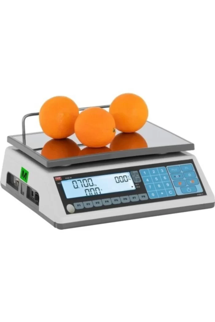 TEMTERAZİEGE TEM EGE-M DÜZ KEFELİ 30 KG FİYAT HESAPLAMALI TERAZİ - Görsel 1